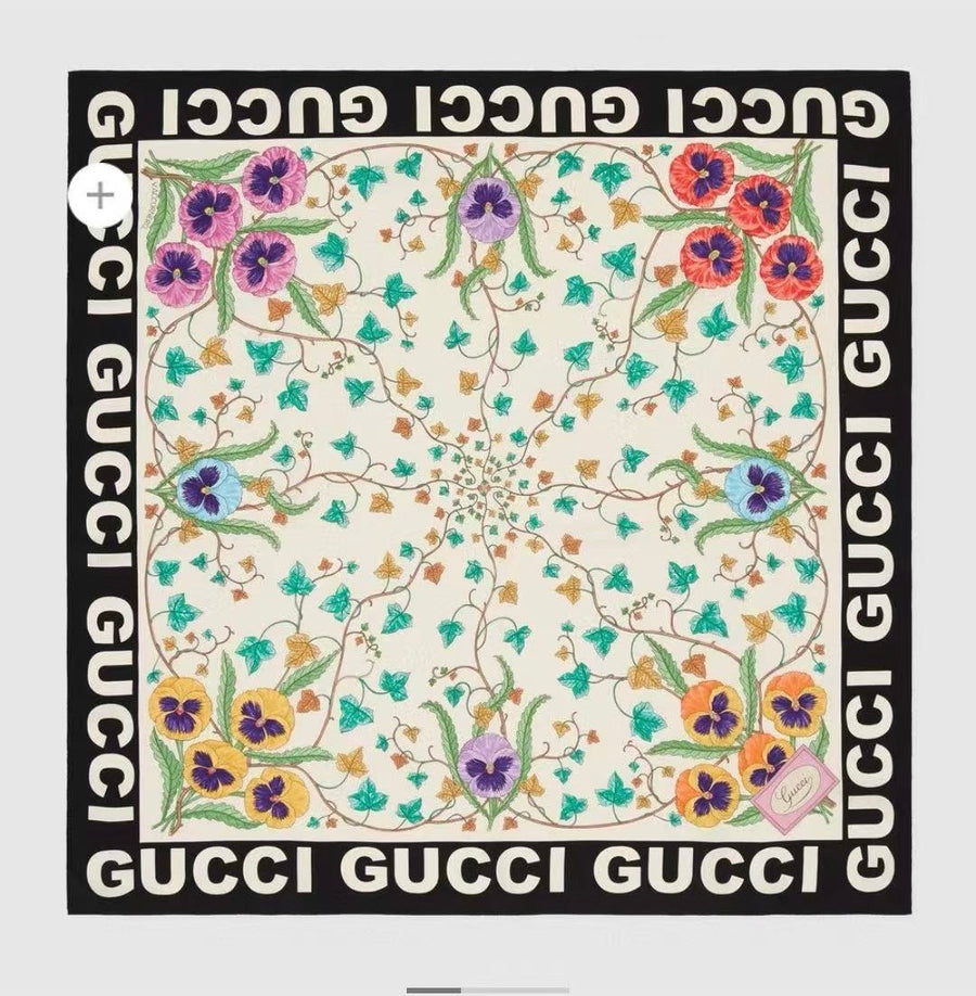 Gucci Multi Floral Head Scarf