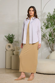 Point Oversized Button Up Shirt