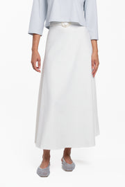 Luum Cara Belted Aline Twill Maxi Skirt