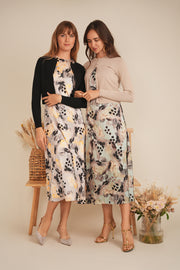 Birt Printed Satin Aline Jumper