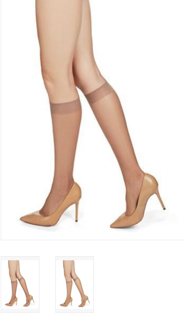 Memoi Silky Sheer Knee High 20 Denier 3 Pk MS 7093