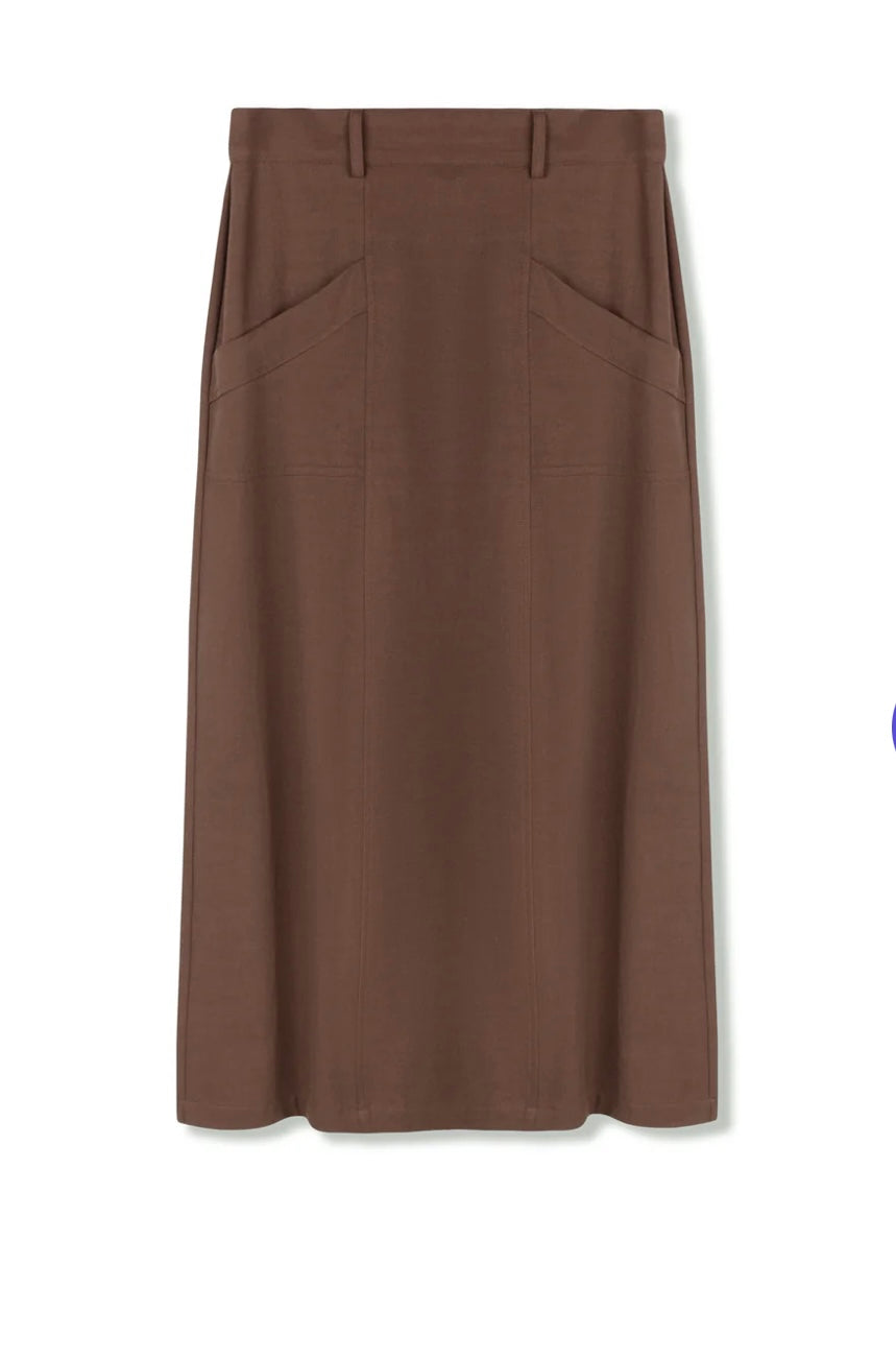 Point Twill Pocket Skirt