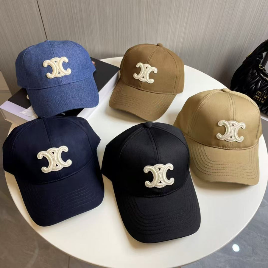 Celine White Logo Cap