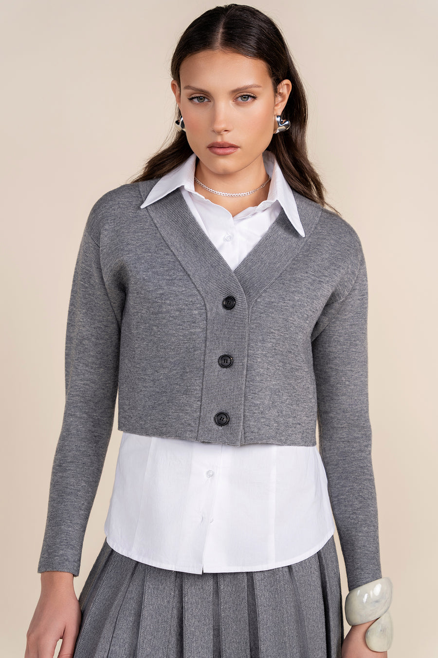 Apparalel Bondi Cardigan with Shirt (coordinating skirts)