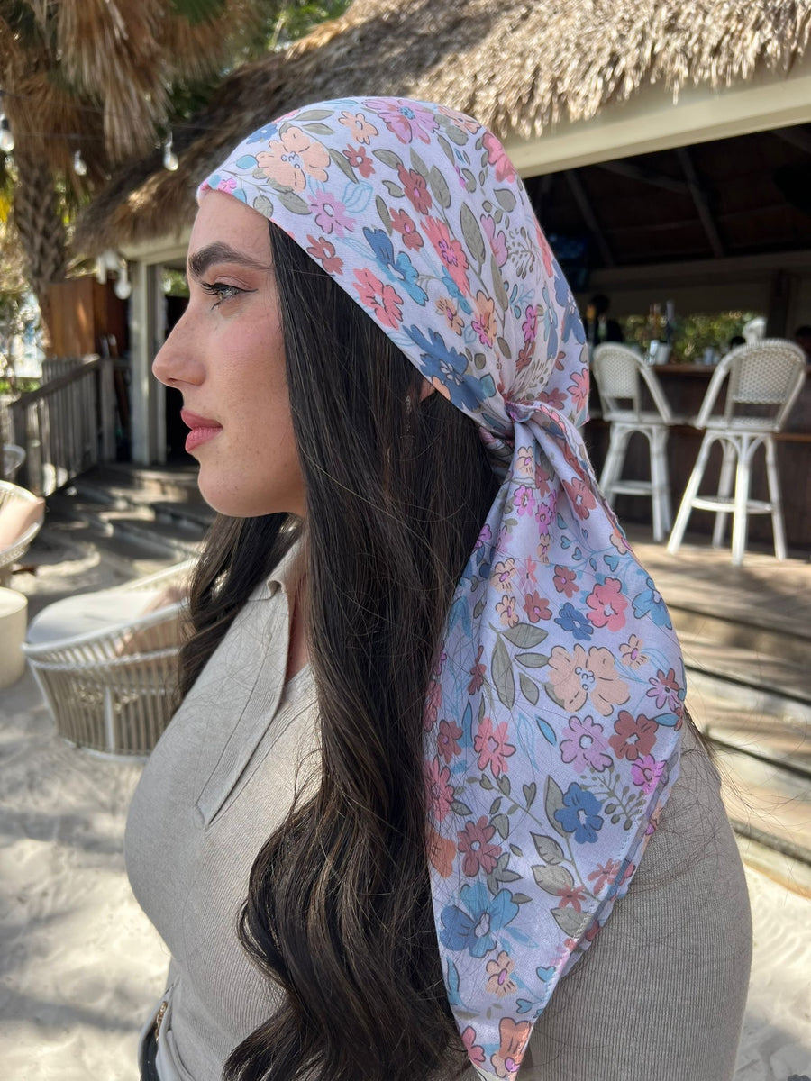 The Scarf Bar Pastel Dainty Floral Head Scarf