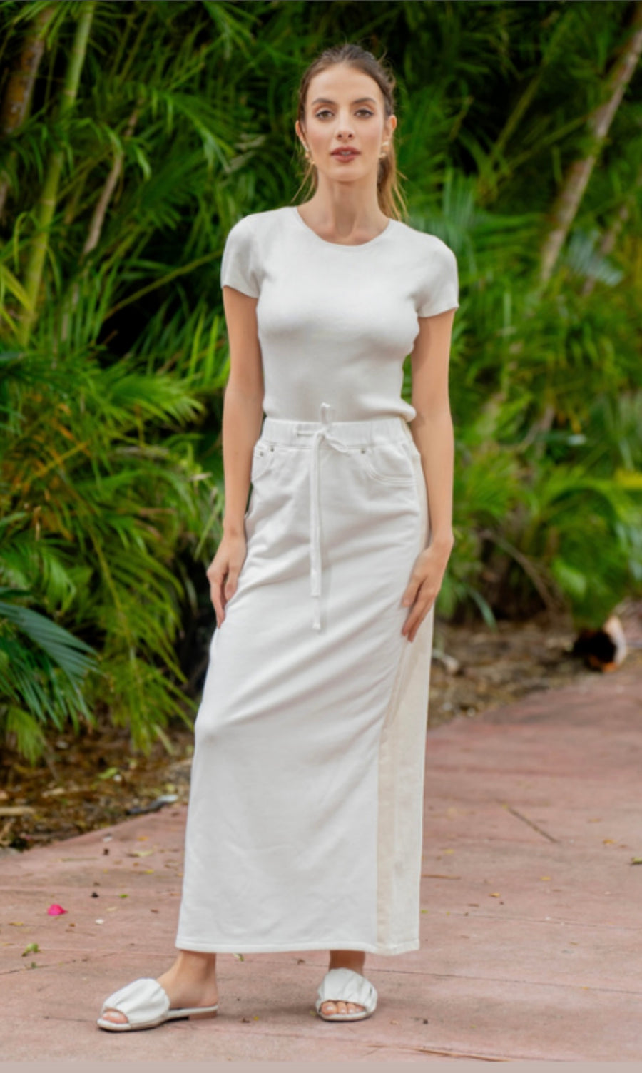 Luum Yasmine Denim Maxi Skirt