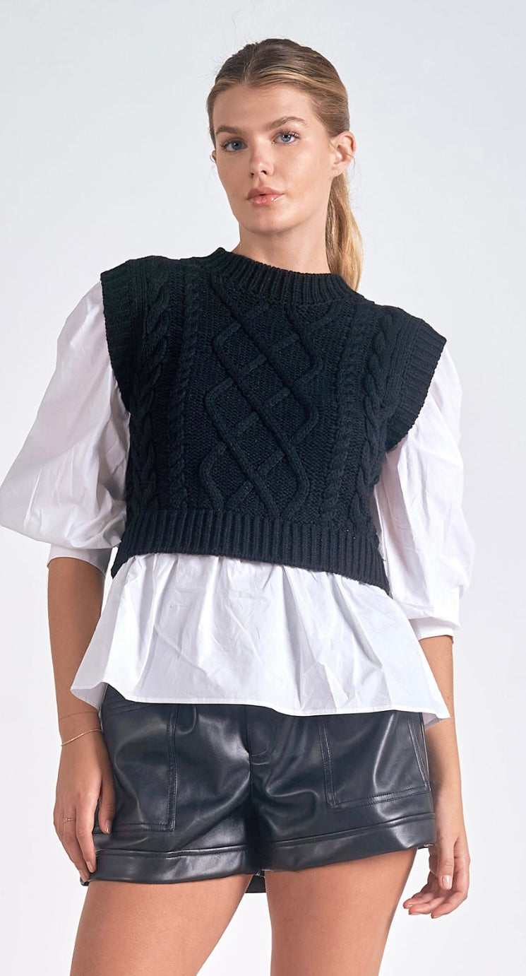 Elan Layered Sweater Vest