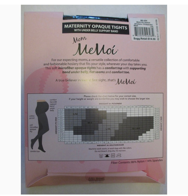 Memoi Maternity Opaque Tights 404