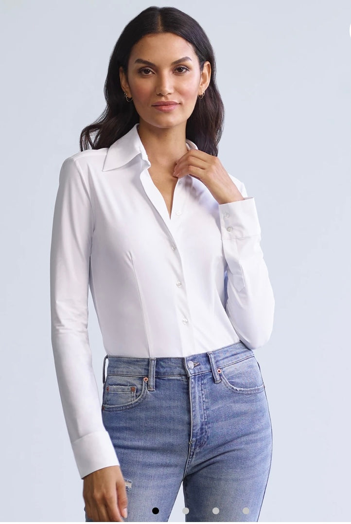 Commando Classic Button Down Bodysuit BDS205