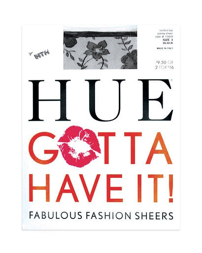 Hue Floral Pansy Sheer Control Pantyhose 15809