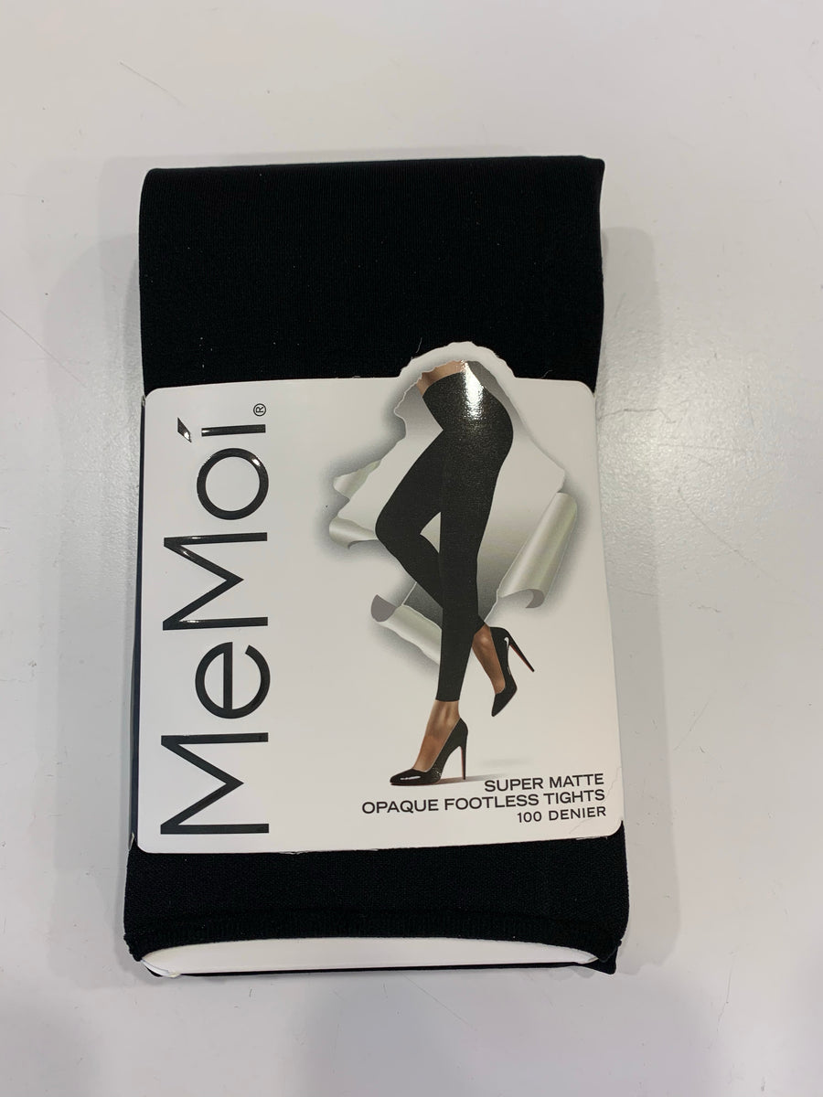 Memoi Super 100 Denier Opaque Footless Tights MO-344