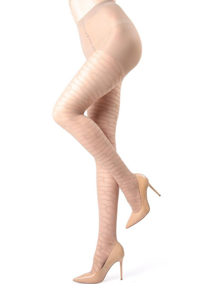 Memoi Bracket Flow Sheer Tights ME 101