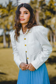 Luum Joclyn Denim Crop Jacket