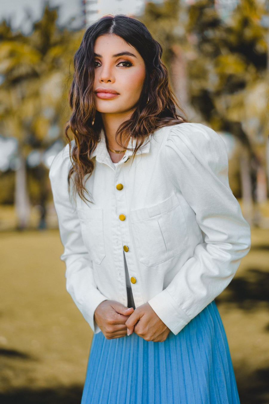Luum Joclyn Denim Crop Jacket