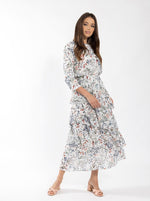 Maple Cliff Floral Layered Midi Skirt