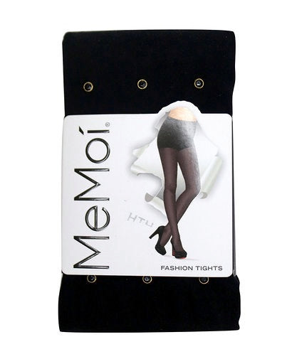Memoi Black Diamond Opaque Tights