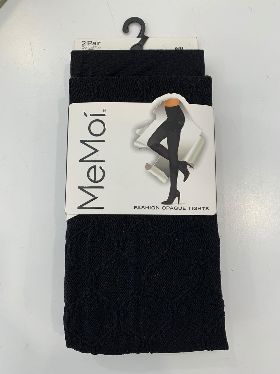 Memoi Honey Bee/Solid 2pr Control Tights MJB-127
