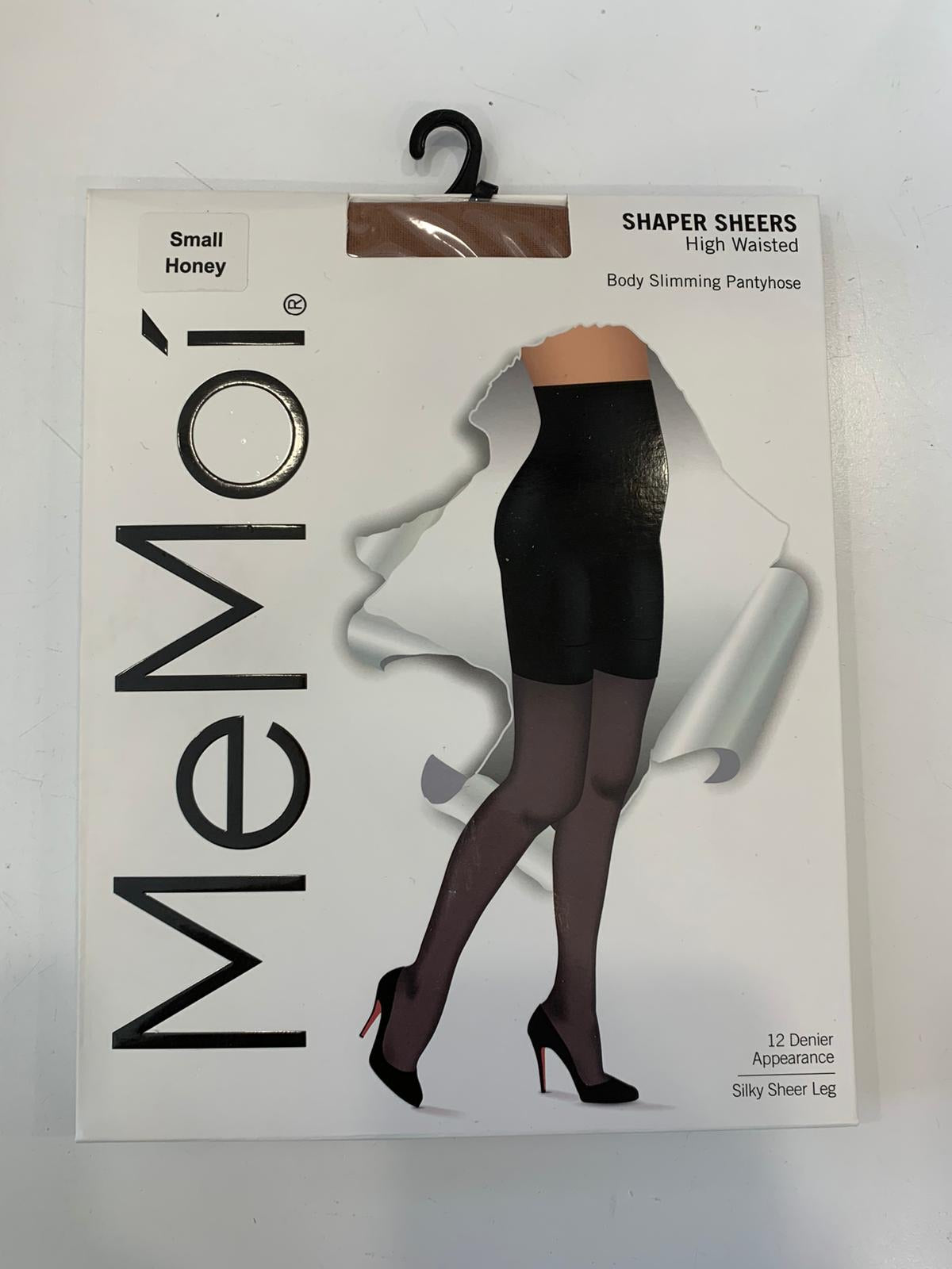 Memoi High Waisted Body Slimming Sheer 12 Denier Pantyhose MM 228