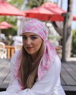 The Scarf Bar Dainty Pink Blooms Head Scarf