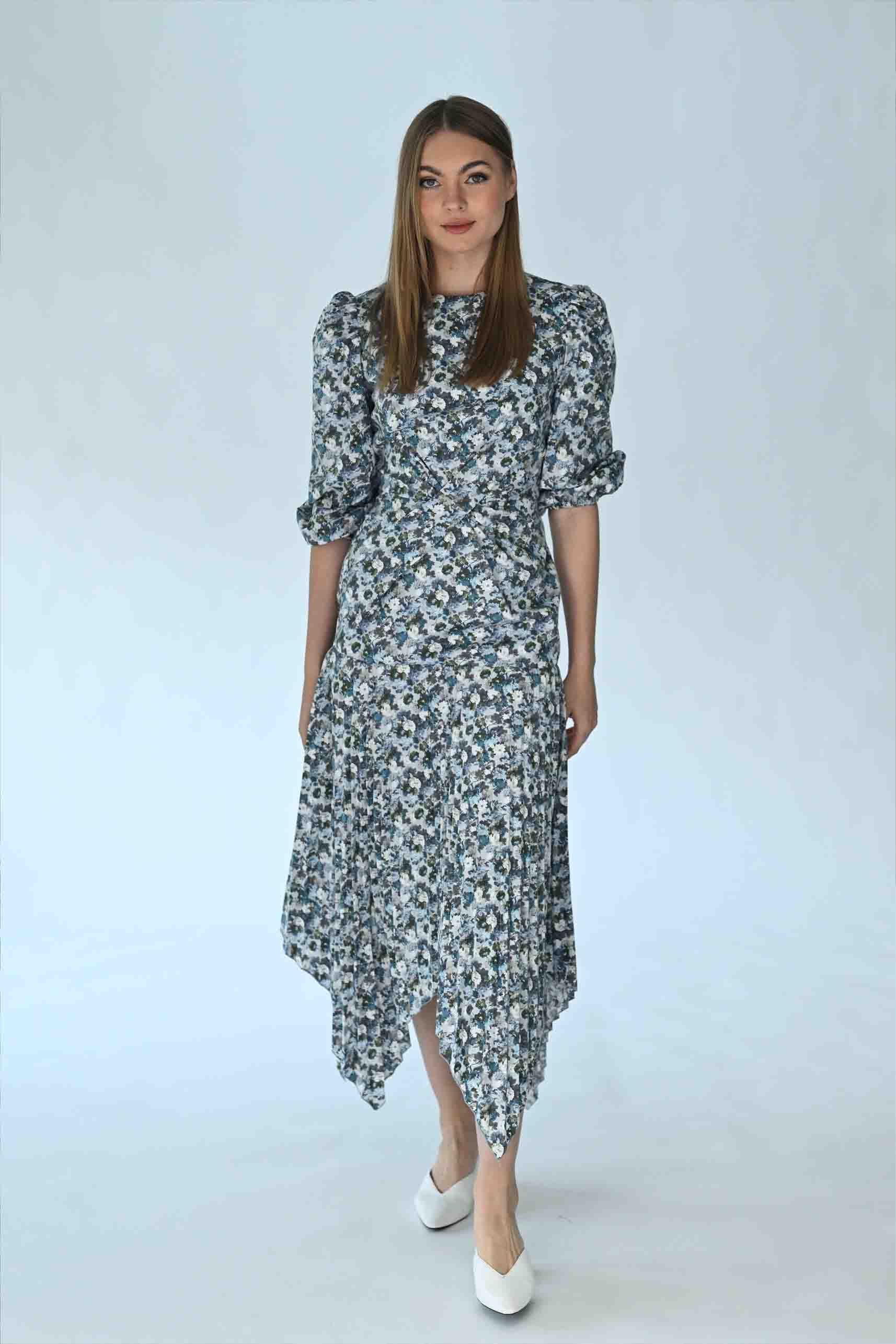 Silk chiff s orders midi dress