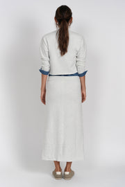 Luum Sari Grey Sweatskirt with Denim Waistband