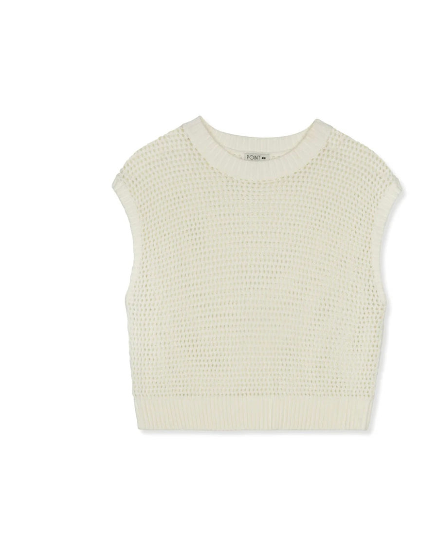 Point Wide Knit Vest