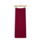 Point Sueded Straight Skirt