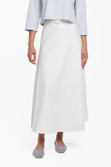 Luum Cara Belted Aline Twill Maxi Skirt