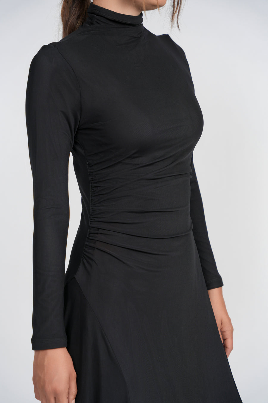 Luum Delilah Mesh Maxi Dress with Bias Cut