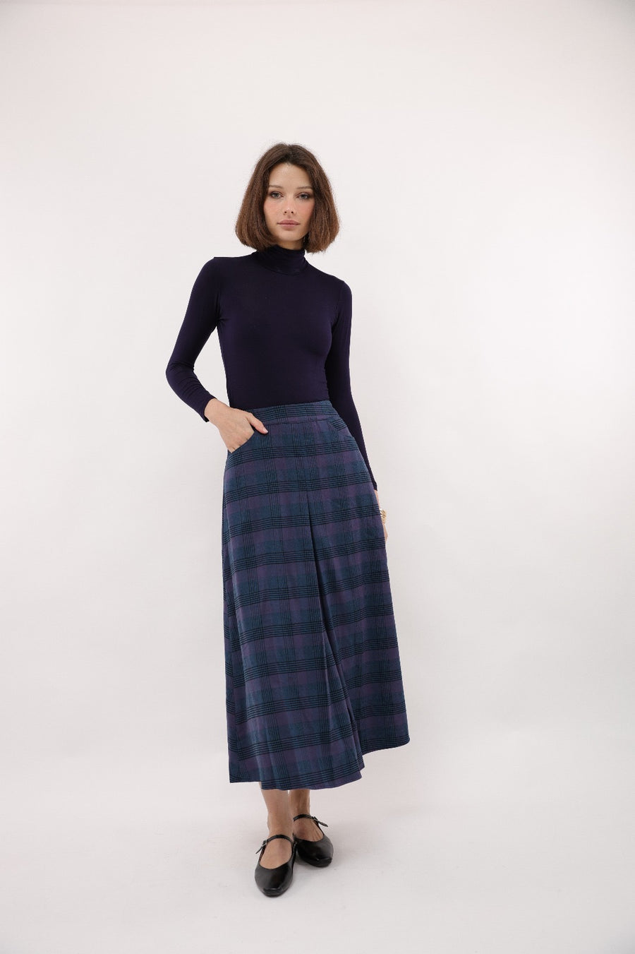 Byrd Tia Plaid Skirt