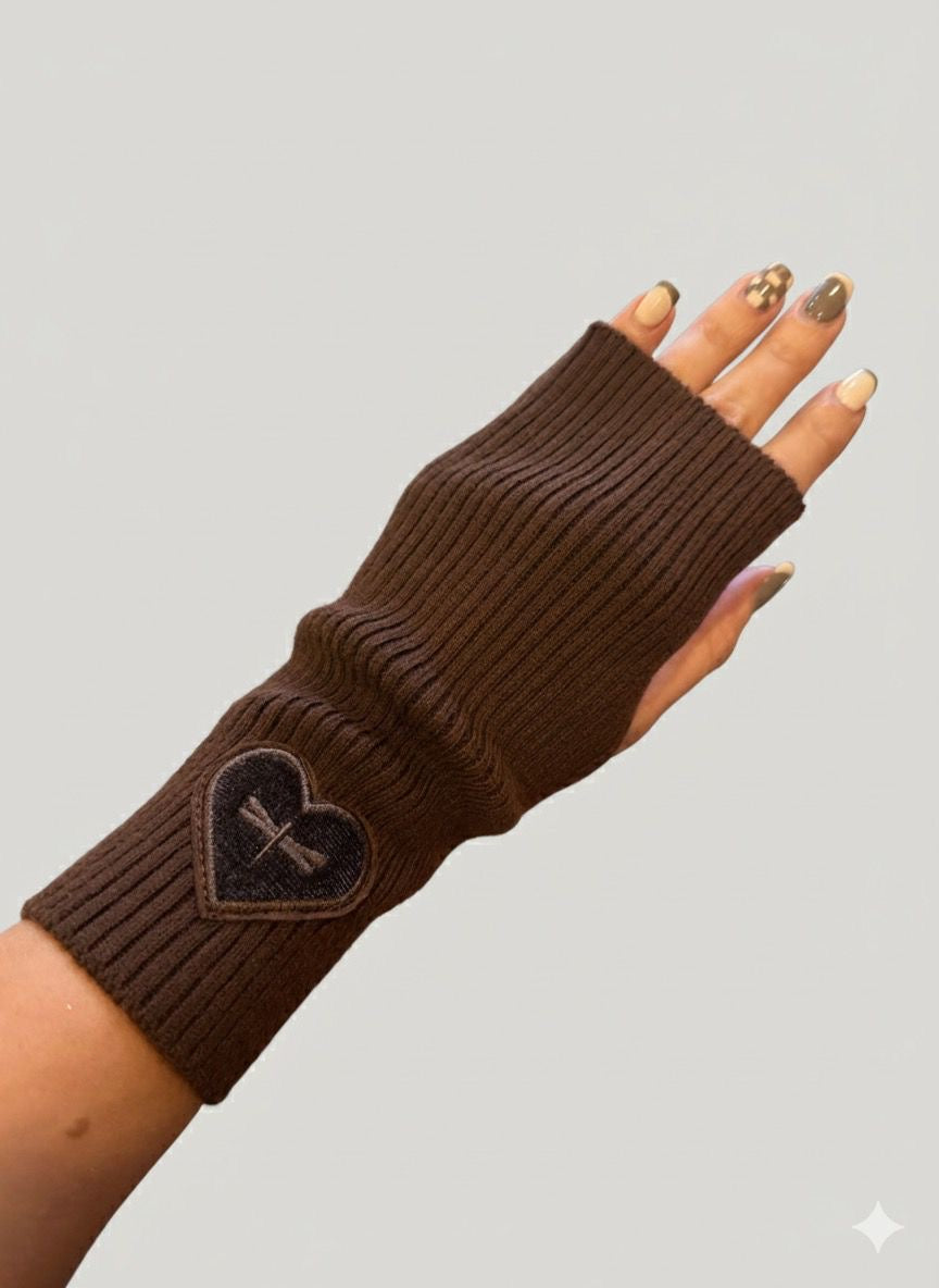 Tal Velvet Heart Gloves