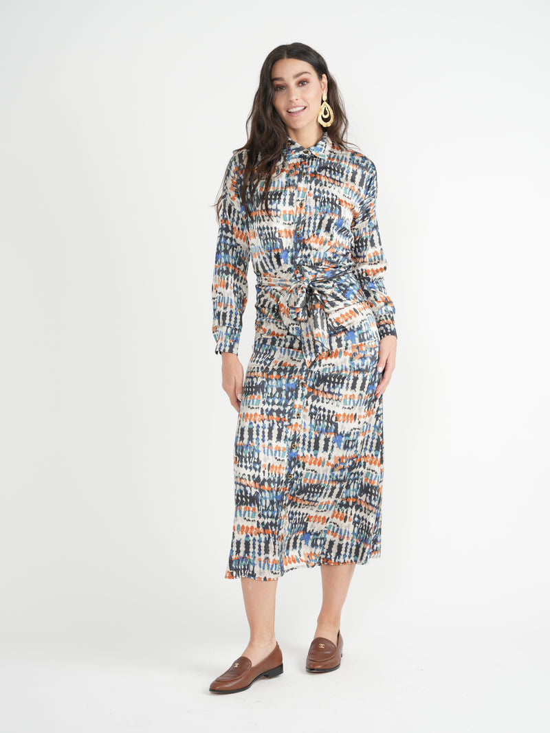 Coco Ruched Shirt Dress