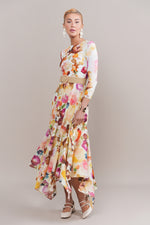 Apparalel Skyla Midi Dress in Spring Garden