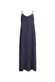 Point Brushed Navy Pinstripe Aline Maxi Jumper