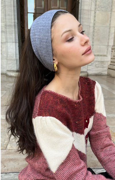 Tal Cashmere Ribbed Headwrap