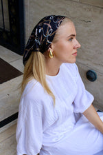 The Scarf Bar Watercolor Gold Chains Bandana