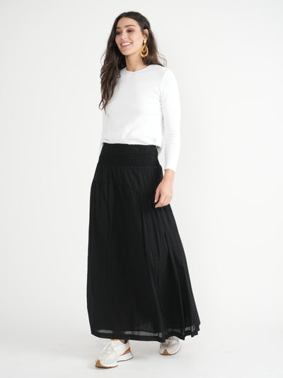 Myth Maxi Gauze Crunch Skirt