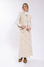 Static Corduroy Tie Top Vest (coordinating skirt)