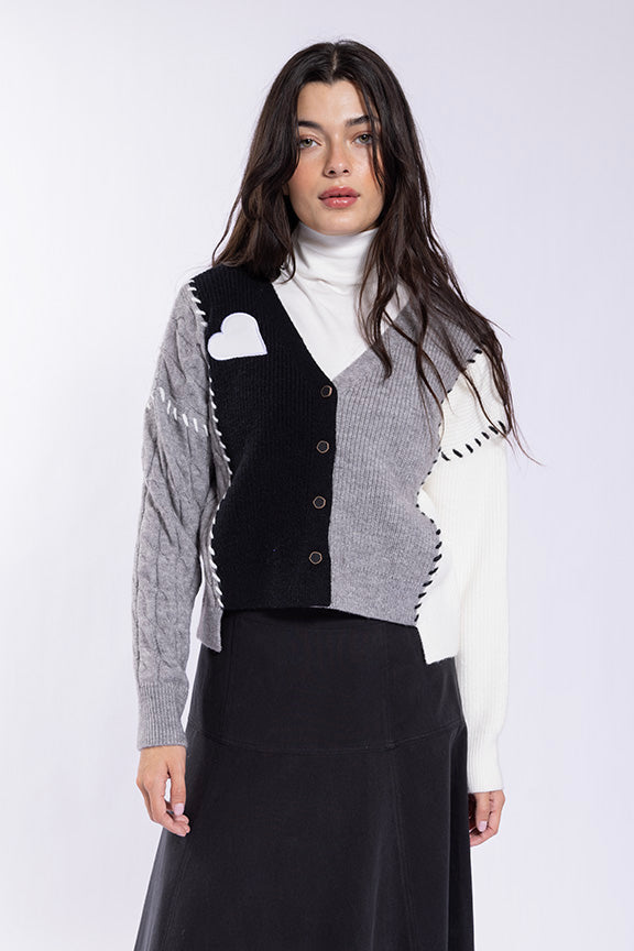 Latitude Colorblock Cardigan (no heart)