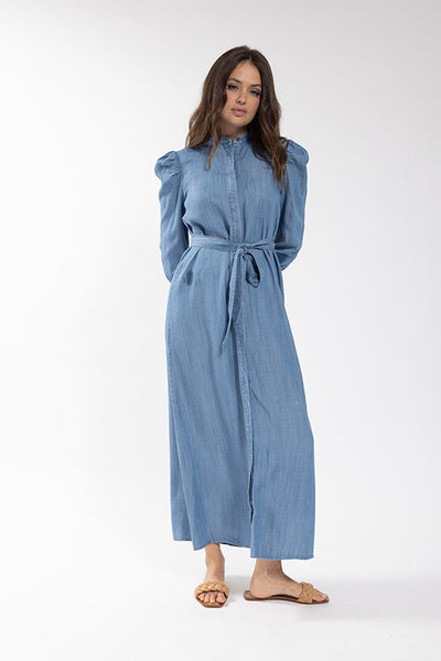 Latitude Chambray Shirt Dress