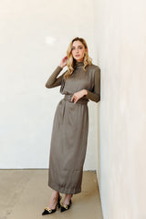 Byrd Serena Dress in Taupe