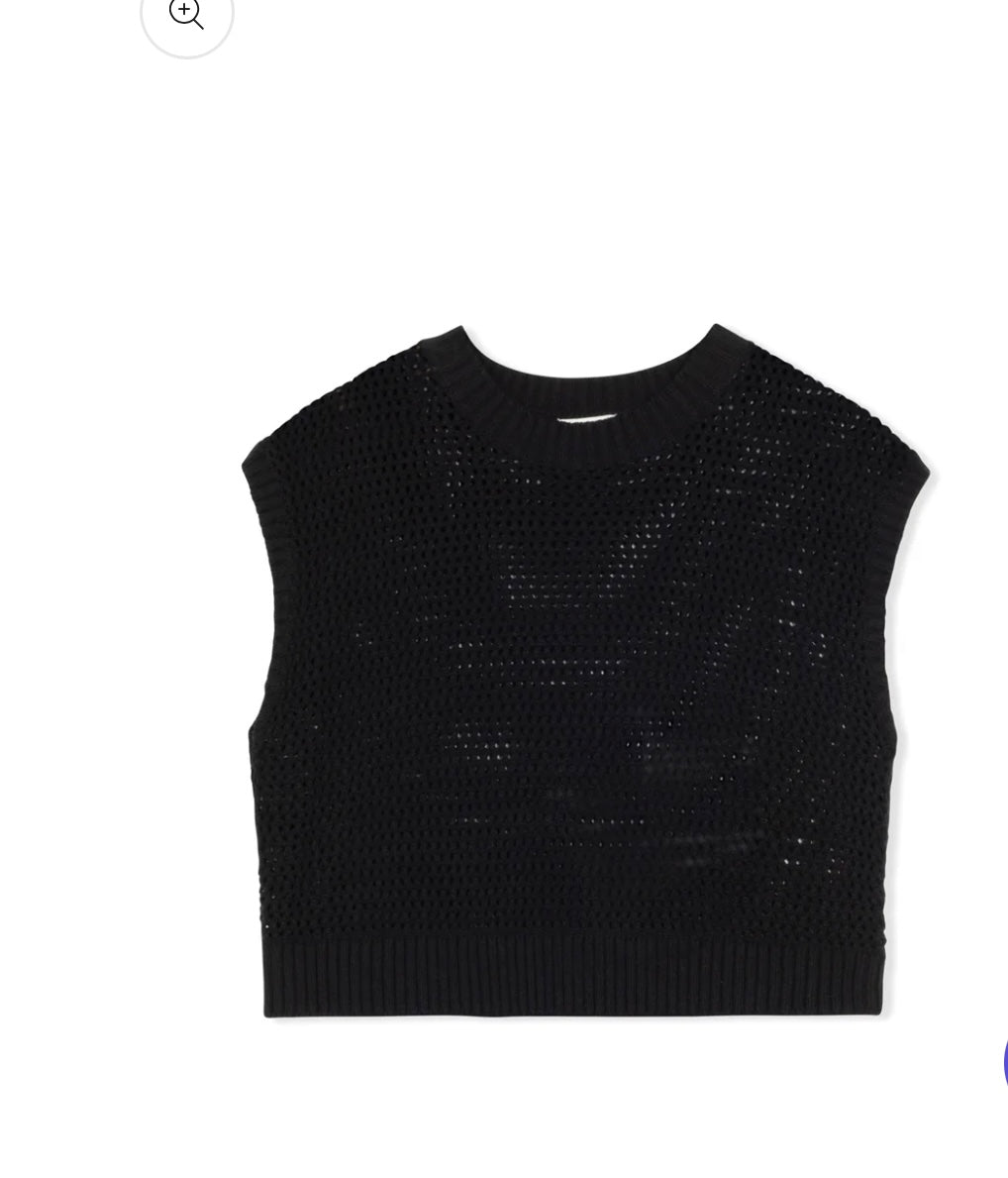 Point Wide Knit Vest