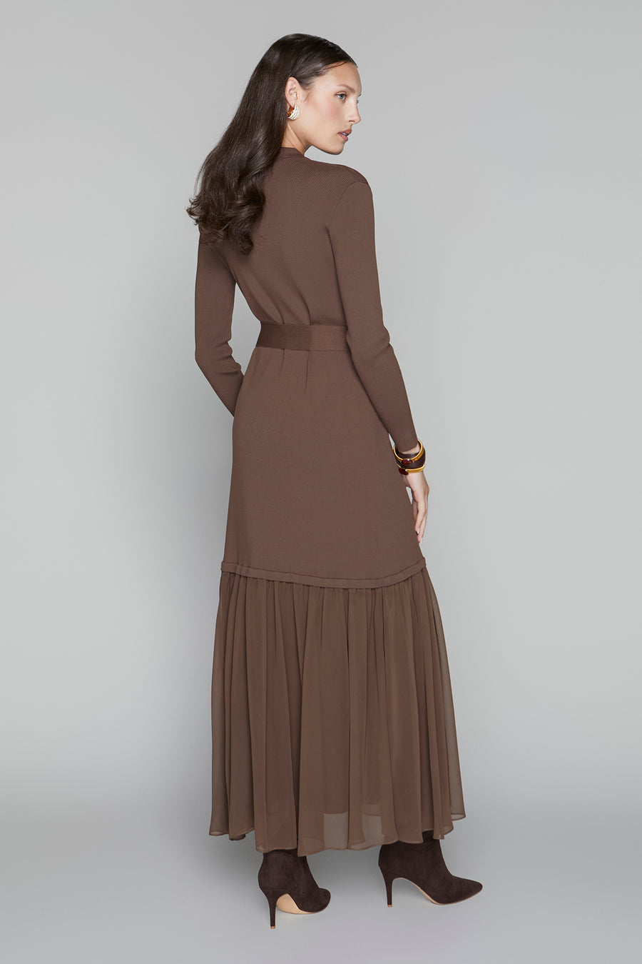 Apparalel Harlow Dress in Walnut