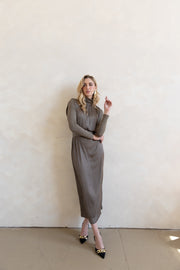 Byrd Serena Dress in Taupe