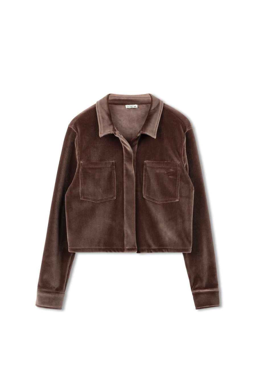 Point Ribbed Velour Jacket(coordinating skirt)