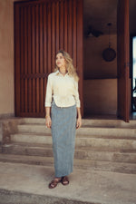 Ellie Makir Straight Panel Maxi Skirt