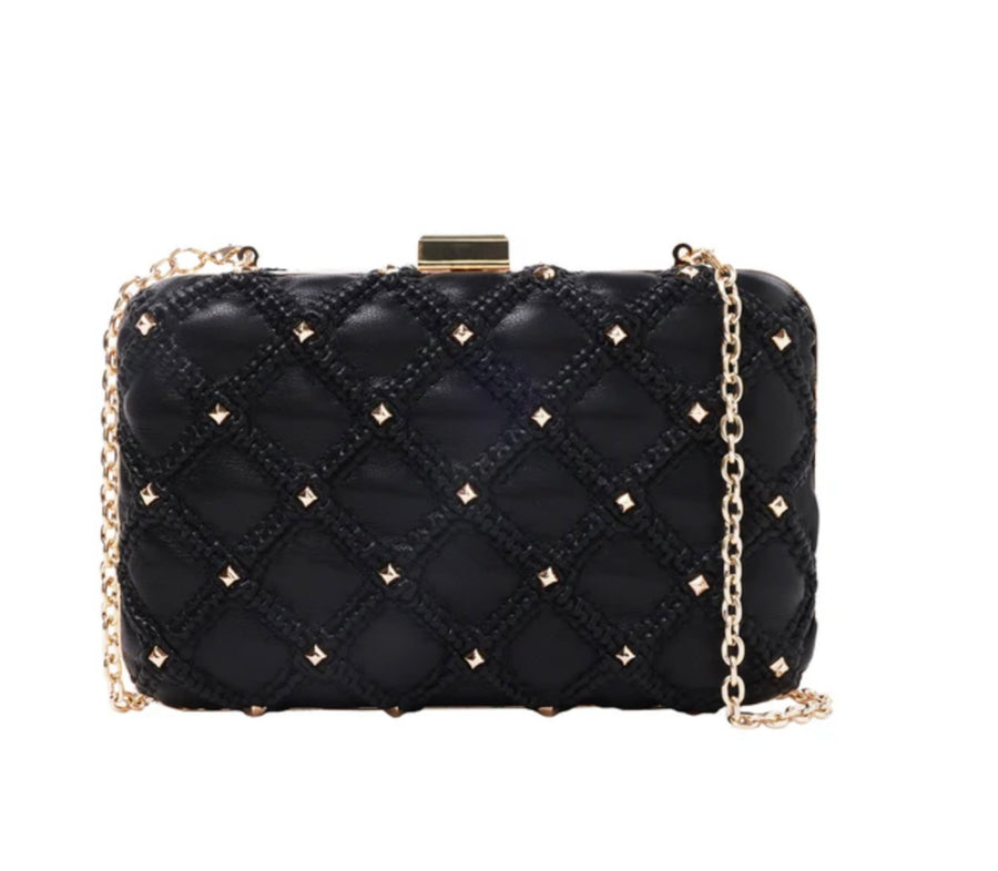 Sondra Roberts Quilted Box Clutch