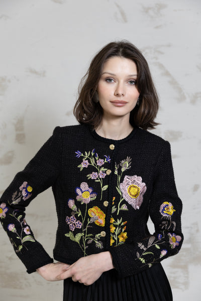 Byrd Blossom Floral Sweater (coordinating skirt)