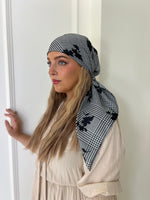 The Scarf Bar Houndstooth Square Head Scarf