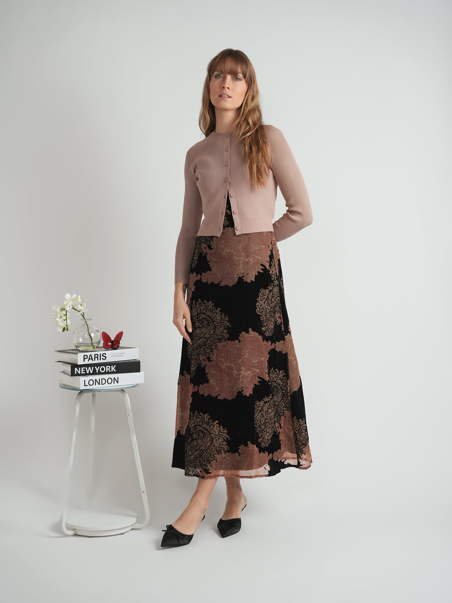 Birt Flocked Velour Jumper